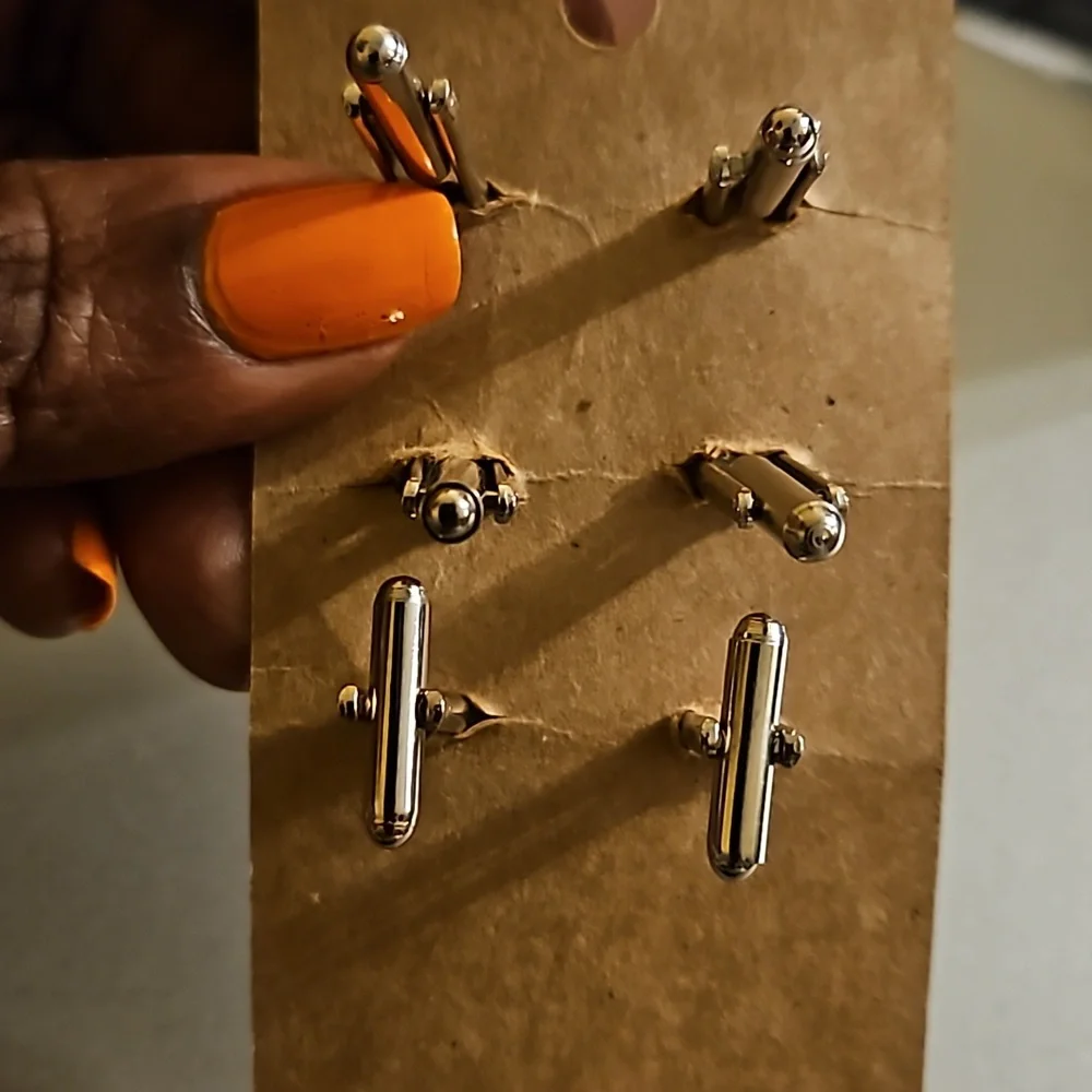 Vintage Fabric Cufflinks (one set)